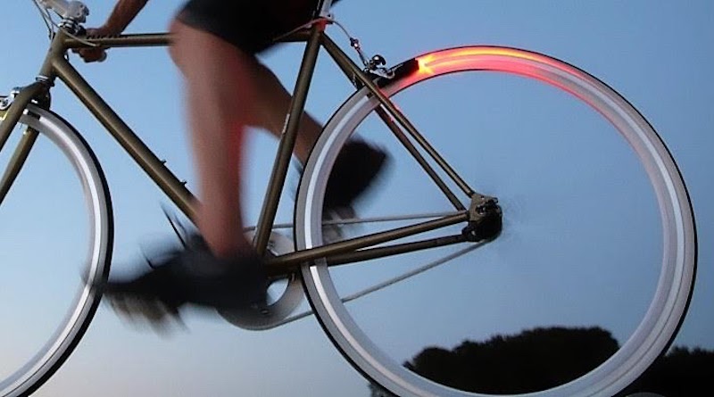 Magic Microlights: endless energy for bike illumination in brake shoes