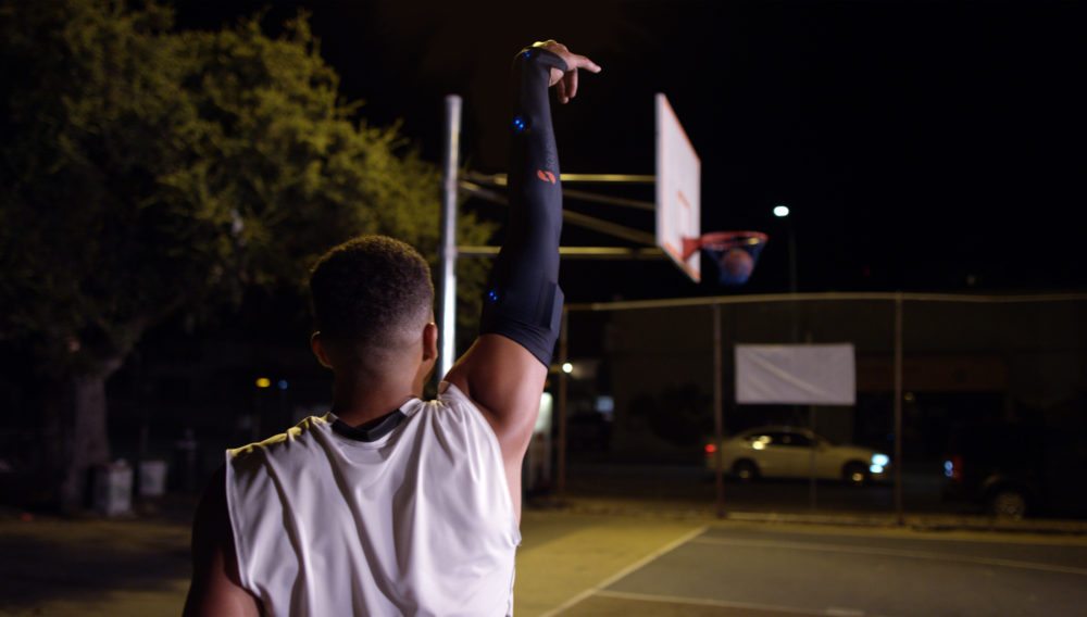 Play like a pro with the SOLIDshot Basketball Smart Sleeve
