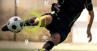 Training sensors for soccer (aka football) players