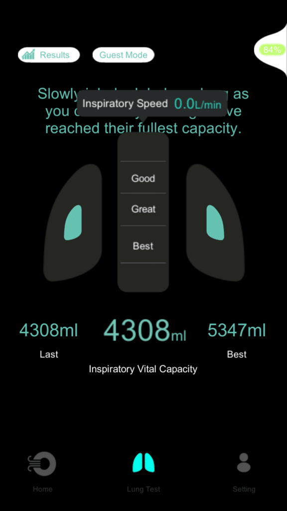Wellue Smart Breathing Trainer app